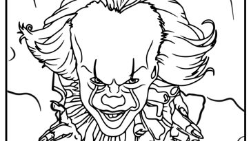 Pennywise coloring pages