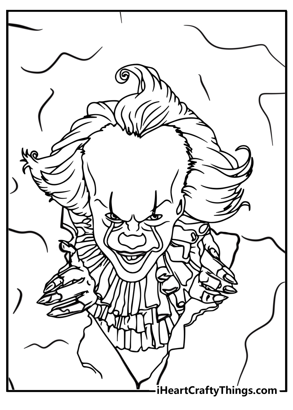 Pennywise coloring pages