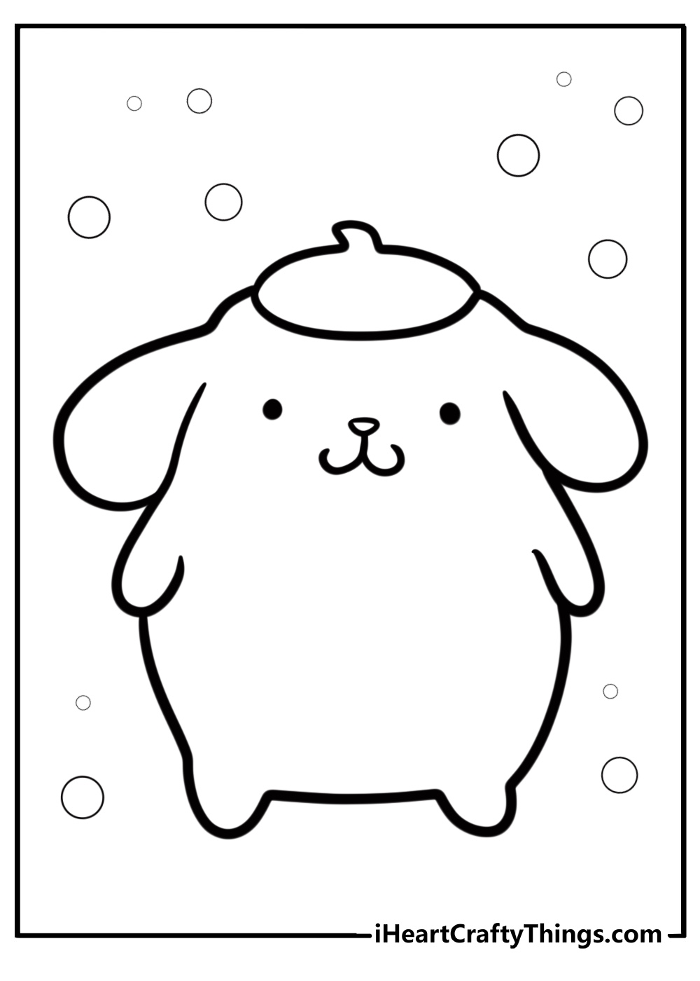 Pompompurin coloring pages