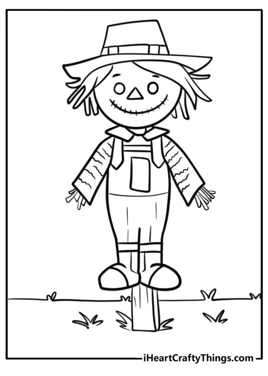 Scarecrow coloring pages
