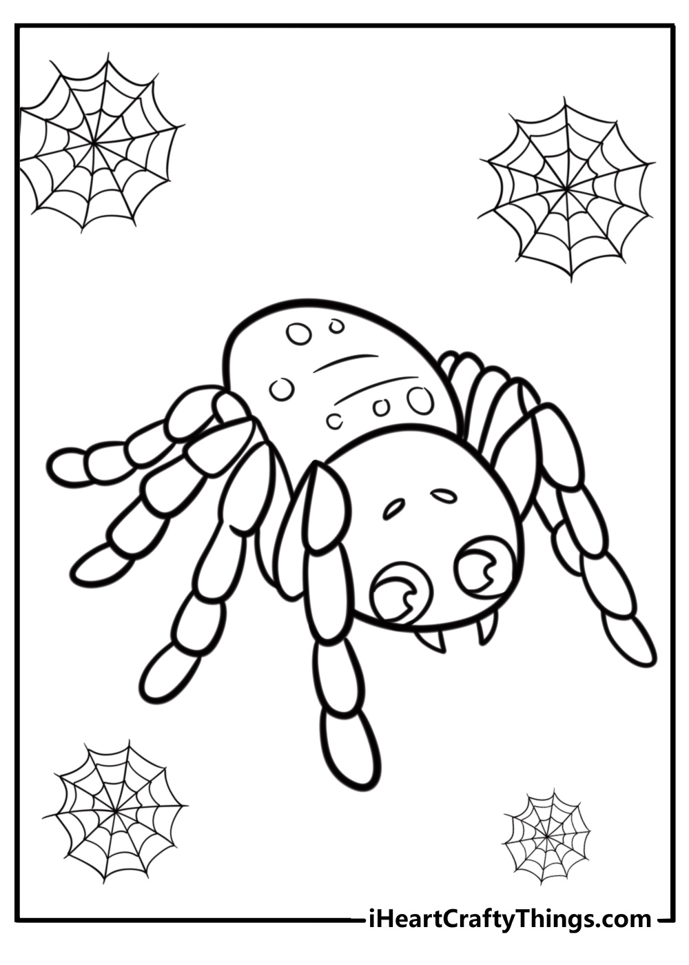 Spider coloring pages