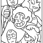 Steven universe and the crystal gems free coloring page pdf