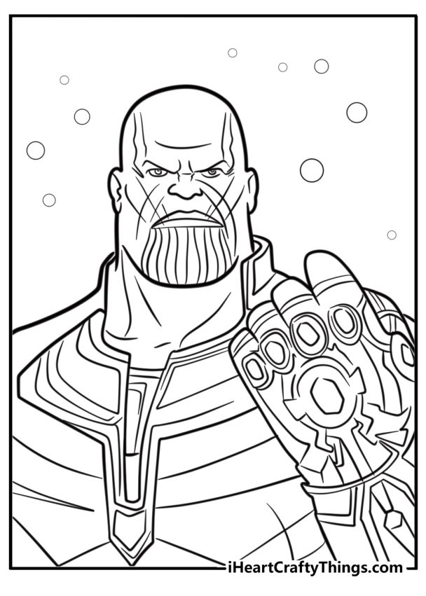 25 Thanos Coloring Pages (100% Free To Print)