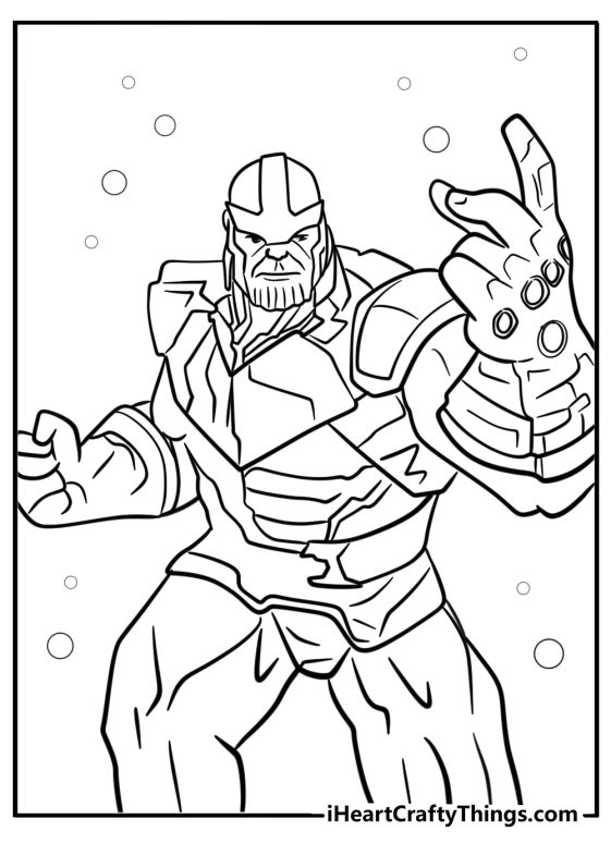 25 Thanos Coloring Pages (100% Free To Print)