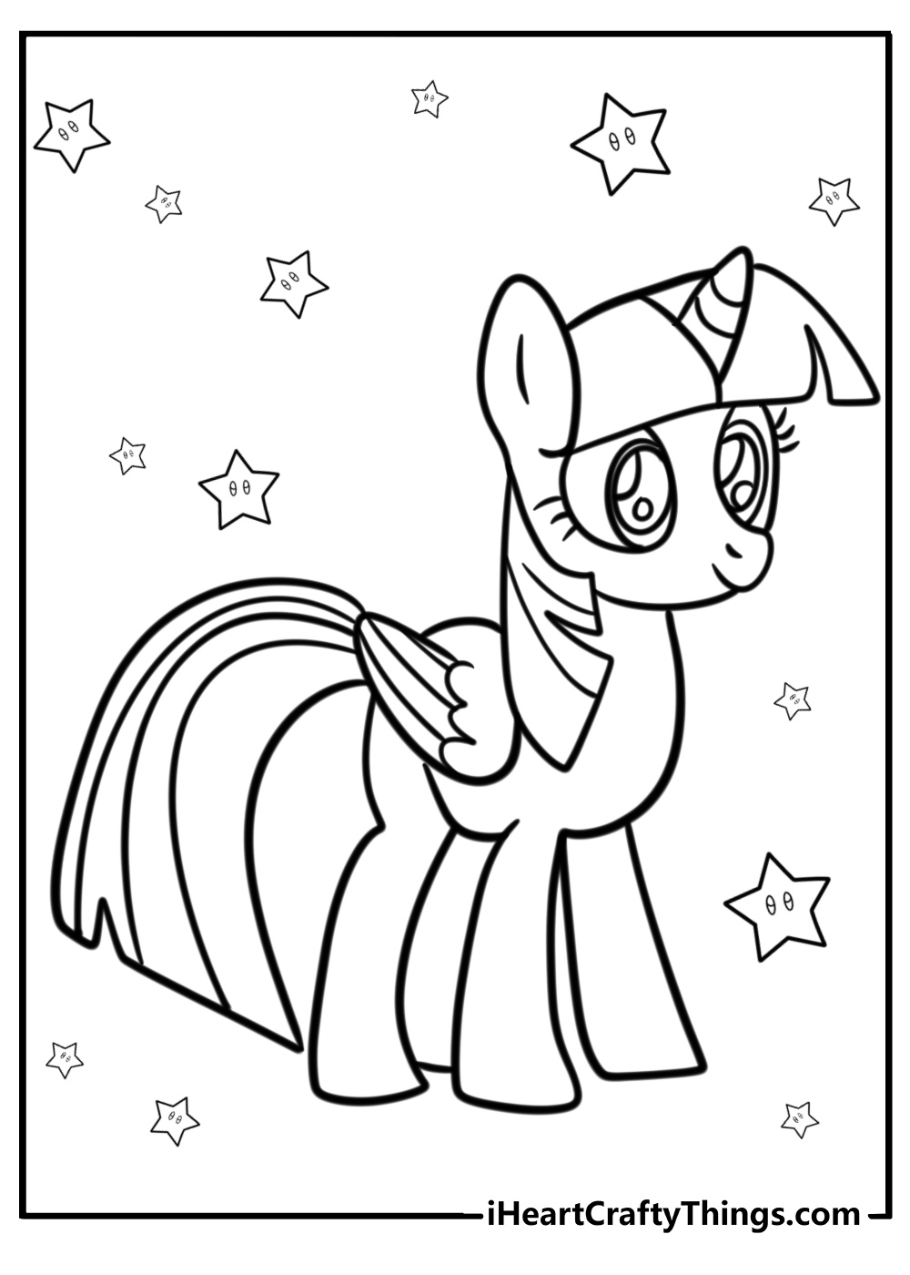 Twilight sparkle coloring page