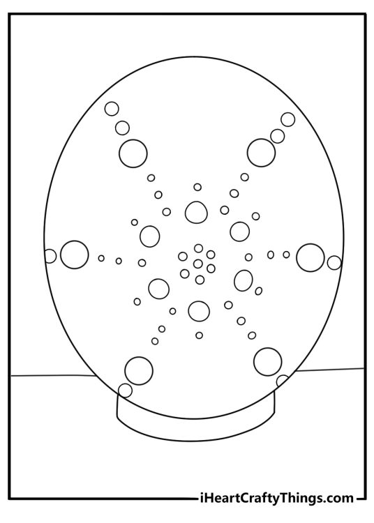 Lace pattern Easter egg delicate coloring sheet printable