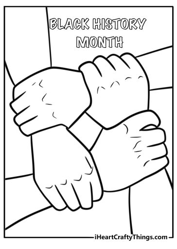 Black history month coloring pages