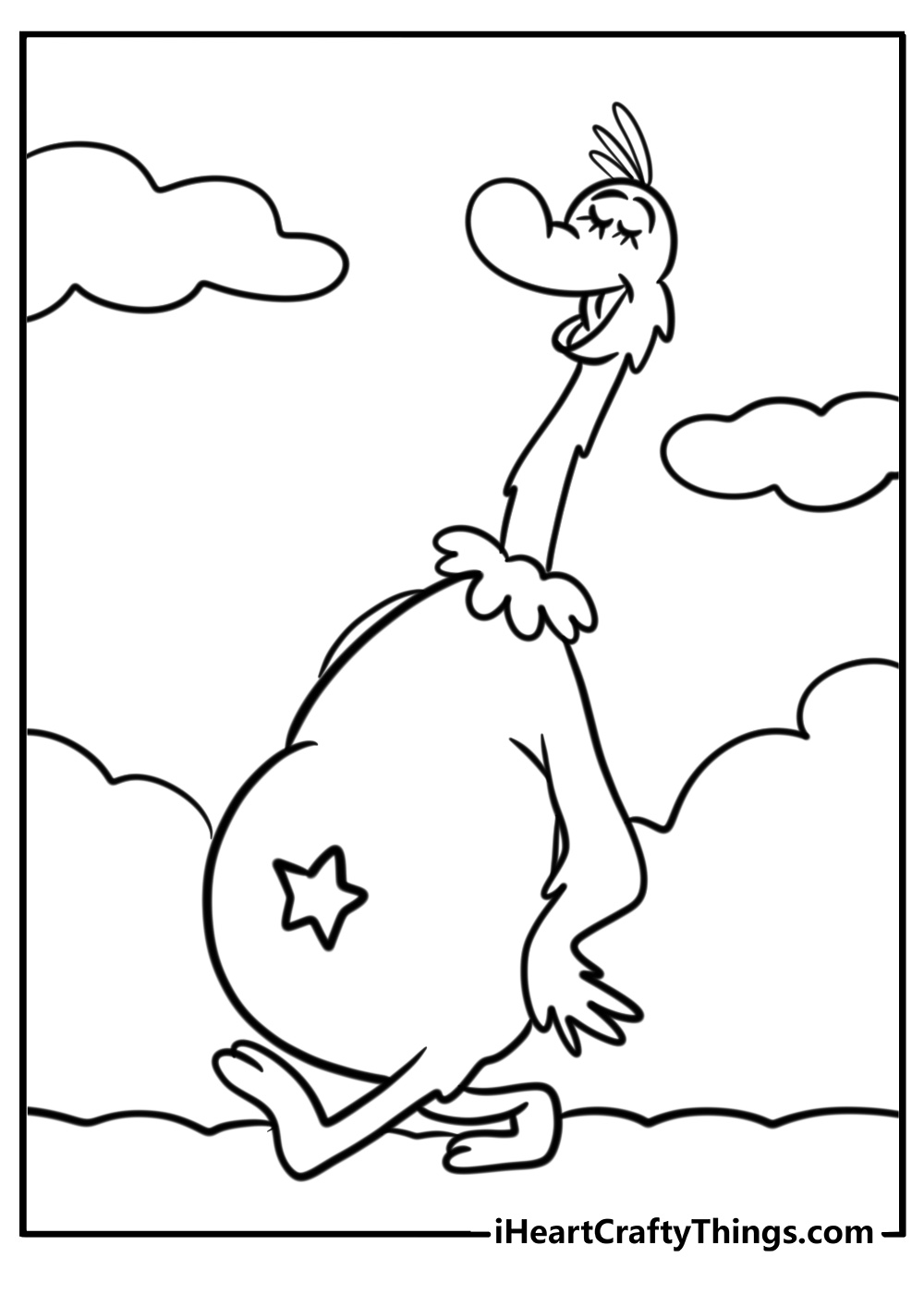 A star bellied sneetch looking proud free dr seuss coloring sheet pdf