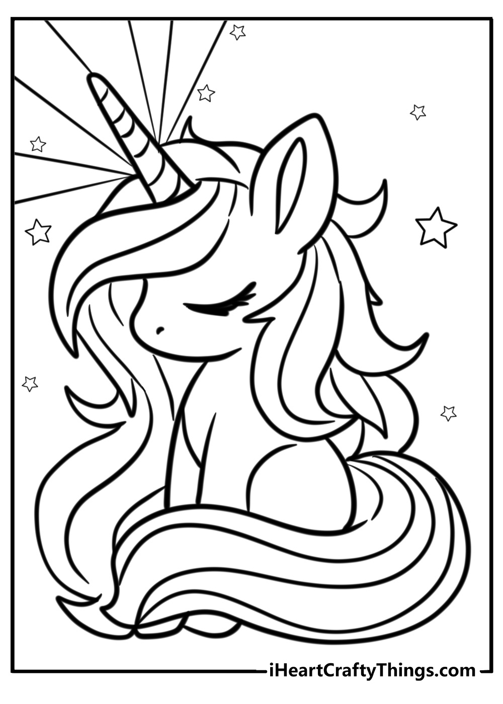 Alicorn coloring sheet