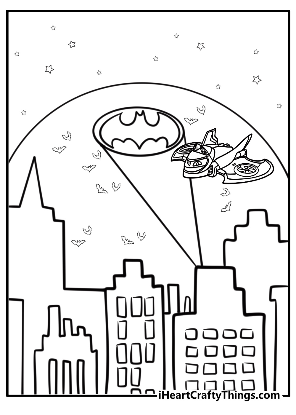 Batwheels batwing soaring over gotham coloring page