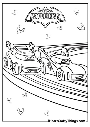 Batwheels coloring pages