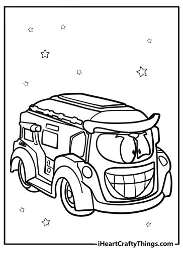 15 Batwheels Coloring Pages 100 - Batwheels Joker Car With A Big Grin Fun Printable Sheet 364x510 