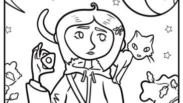 Coraline coloring pages