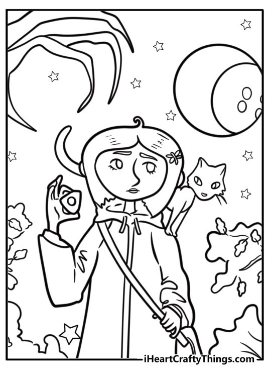 25 Coraline Coloring Pages