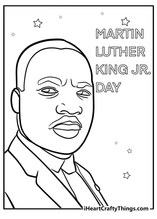 Martin luther king jr day coloring pages