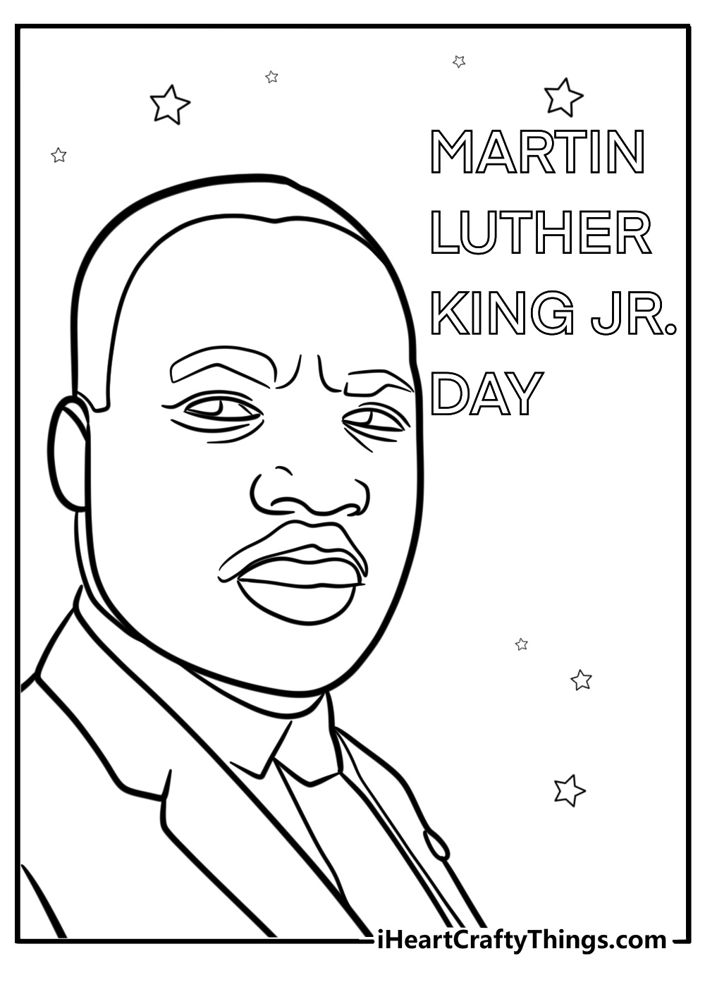 Martin luther king jr day coloring pages