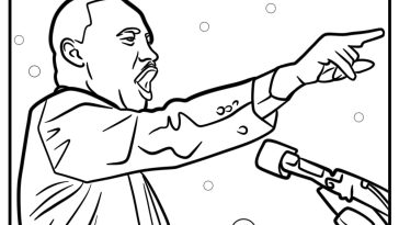 Martin luther king jr day coloring pages