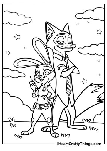 Zootopia coloring pages