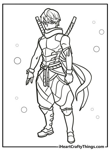 Ninja coloring pages