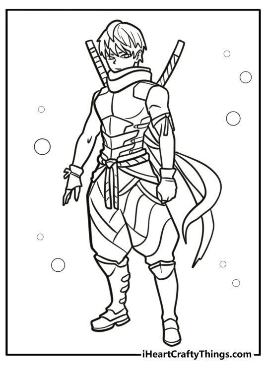 25 Ninja Coloring Pages