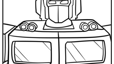 optimus prime coloring pages