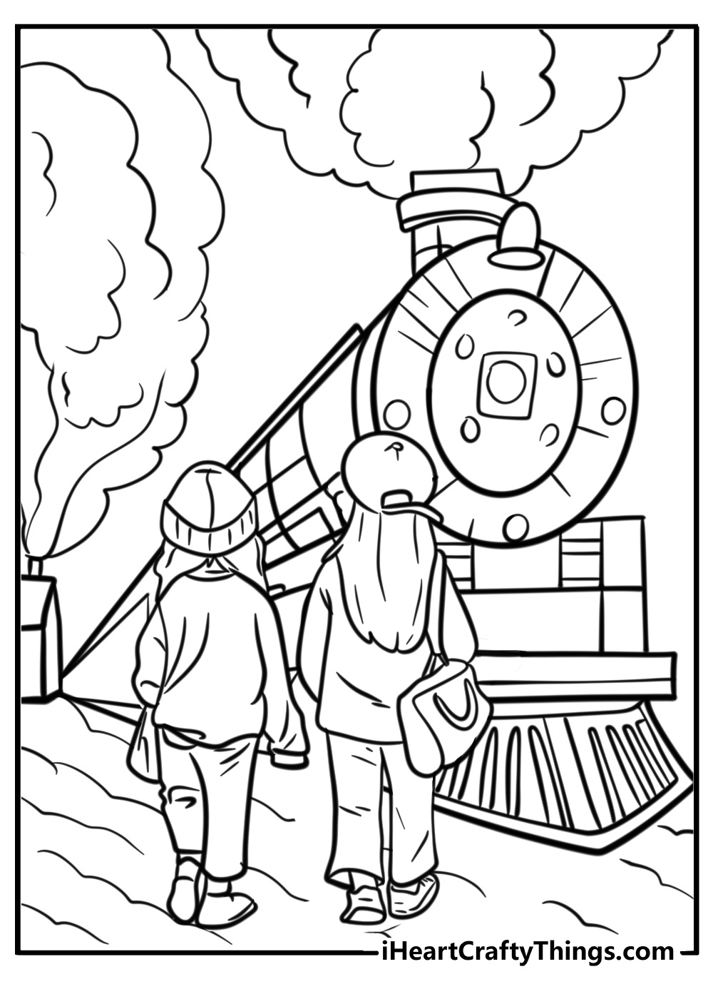 Polar express coloring pages