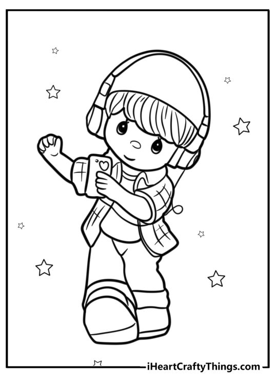 Precious moments coloring page