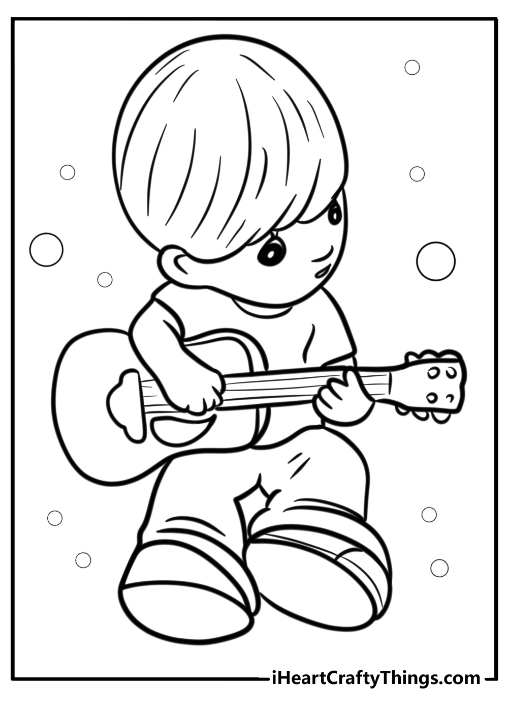 Precious moments children singing songs free coloring page pdf