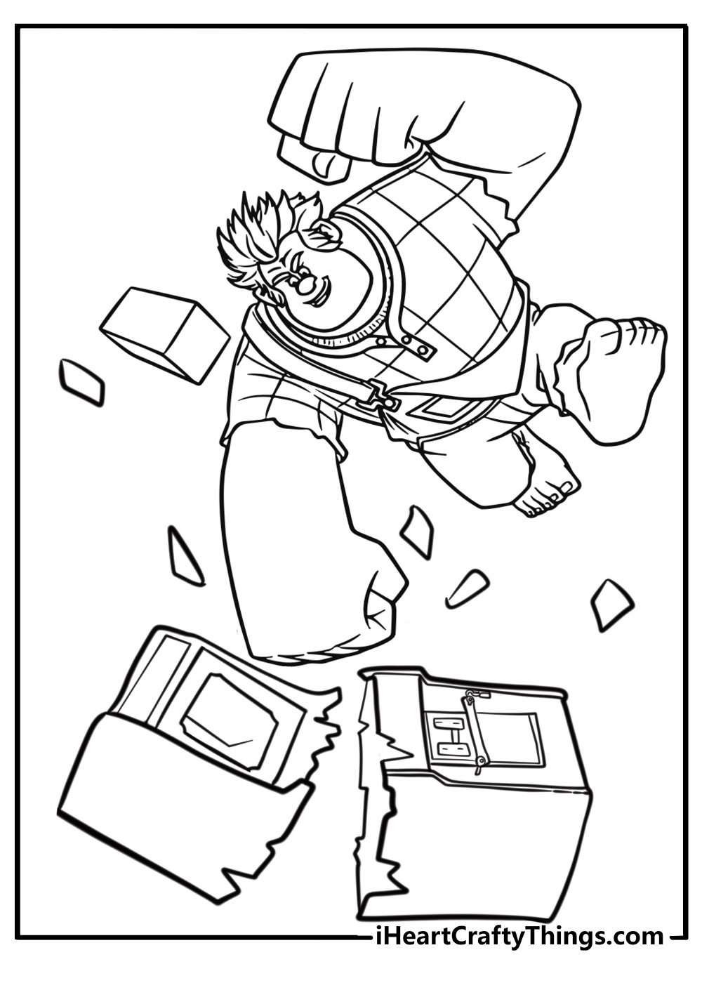 Ralph breaking the arcade game free printable coloring page