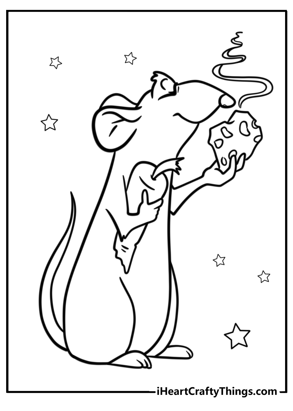 Remy sniffing ingredients free ratatouille coloring page pdf