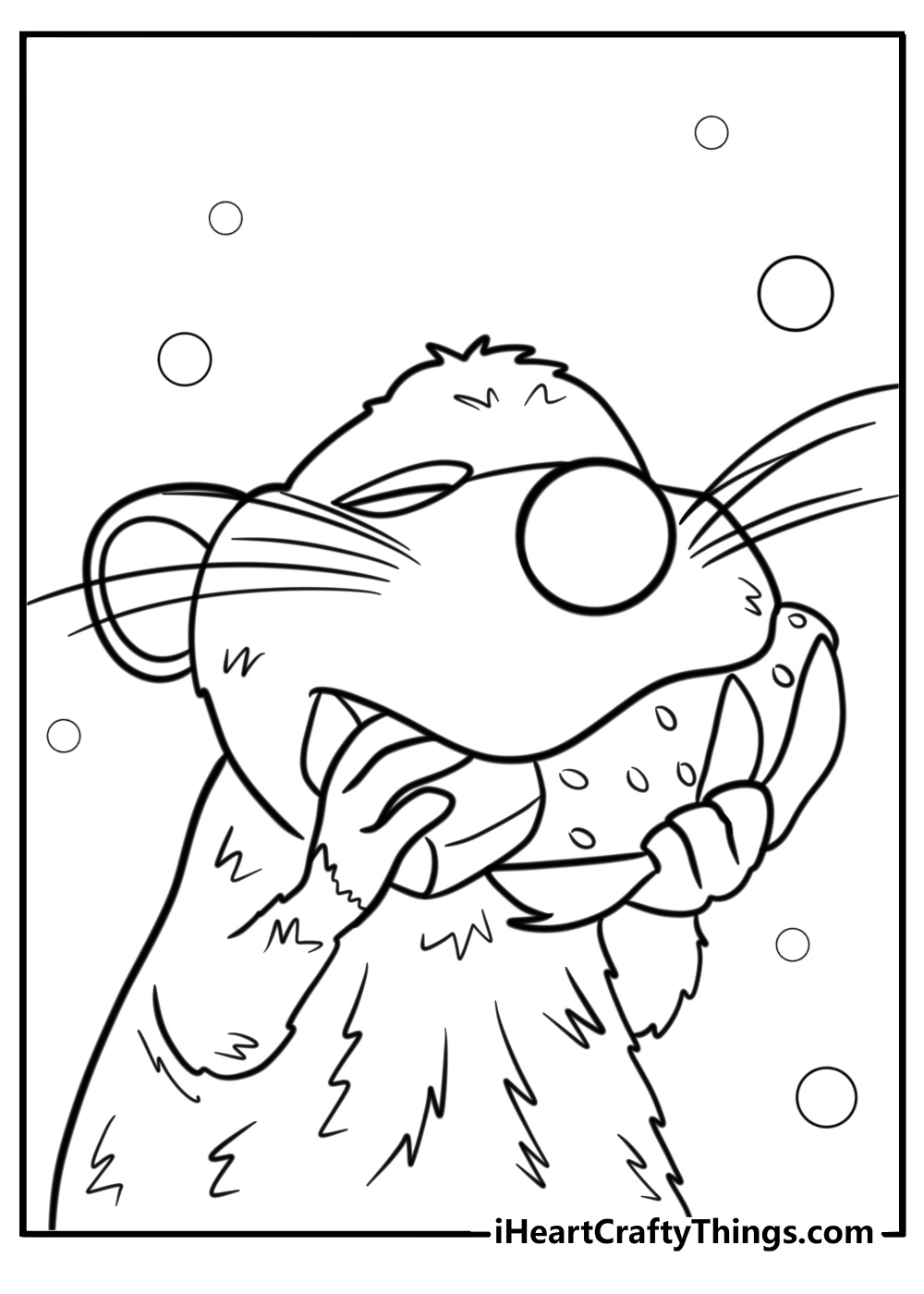 Remy tasting spices detailed ratatouille coloring sheet