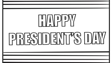 President's day coloring pages