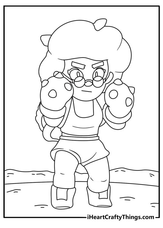 Free printable of Rosa using her plant powered boxing gloves