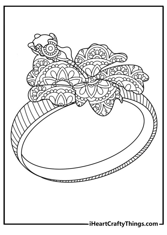 Hibiscus ring mandala with bold petals printable coloring sheet for adults