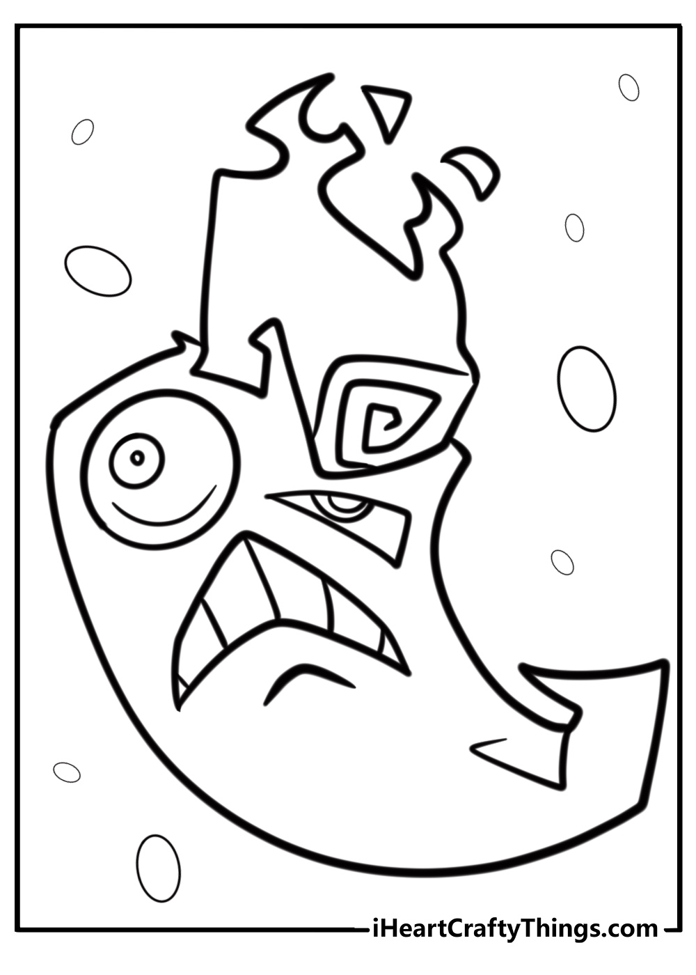 Jalapeno destroying zombies in a lane fun coloring sheet