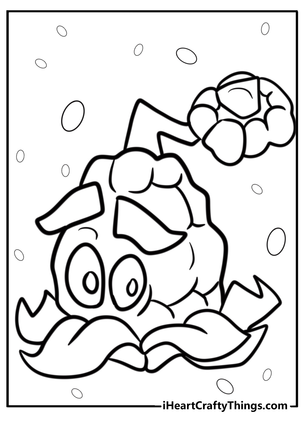 Kernel pult throwing butter at zombies fun coloring sheet