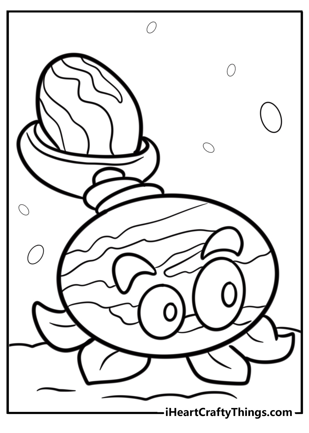 Melon pult with powerful attacks detailed coloring sheet