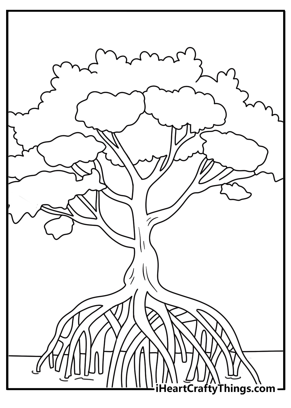 Tree Coloring Pages For Kids (50 Free PDF Printables)