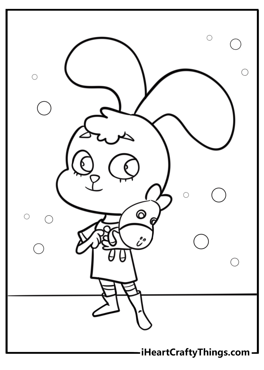 Anais Watterson with a smart look fun printable coloring sheet