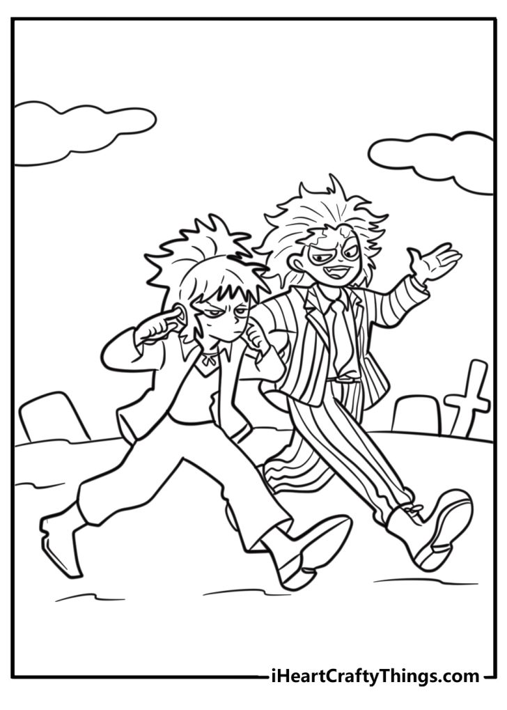 25 Beetlejuice Coloring Pages (100% Free To Print)