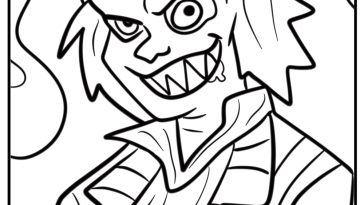 Beetlejuice coloring pages