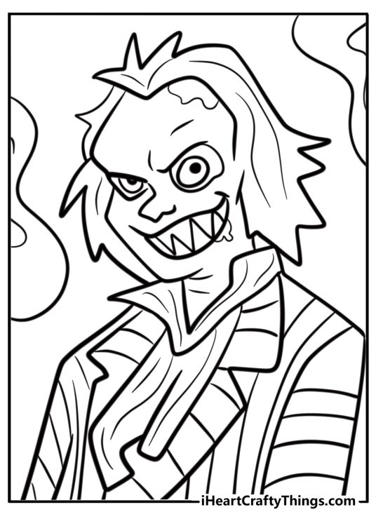 25 Beetlejuice Coloring Pages