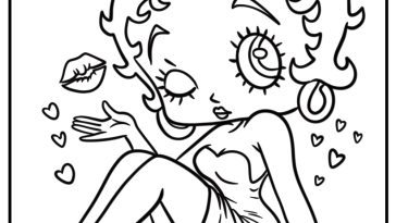 Betty Boop coloring pages