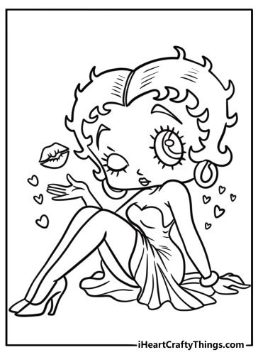 Betty Boop coloring pages