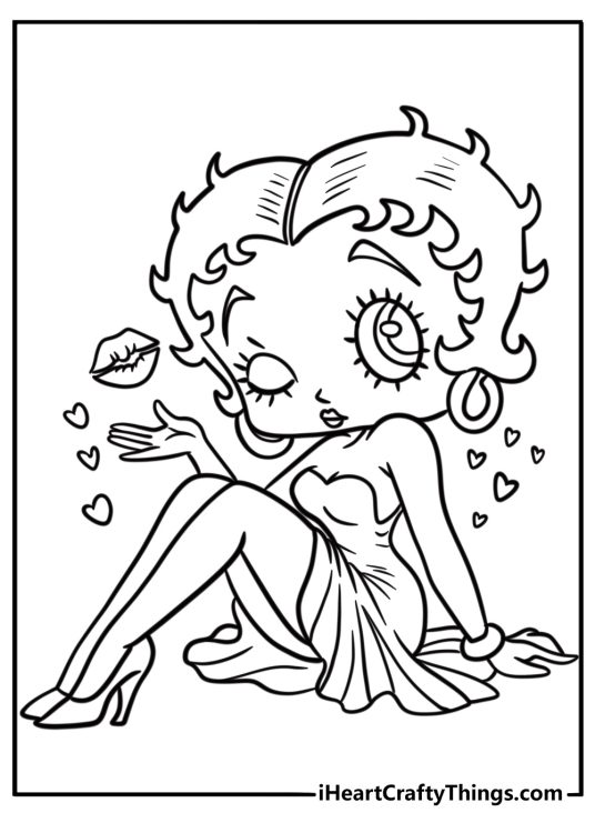 25 Betty Boop Coloring Pages
