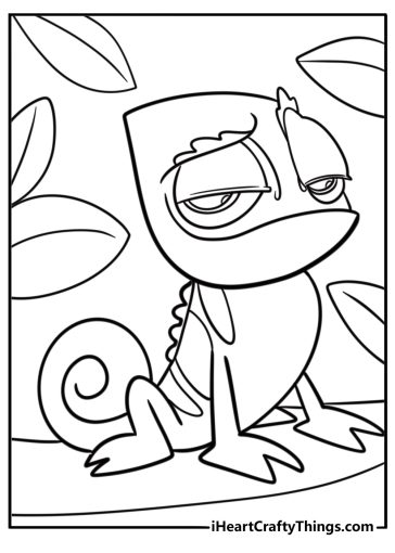 Chameleon coloring pages