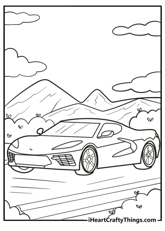 20 Corvette Coloring Pages