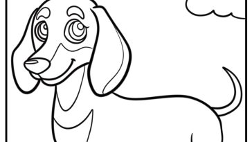 Dachshund coloring pages