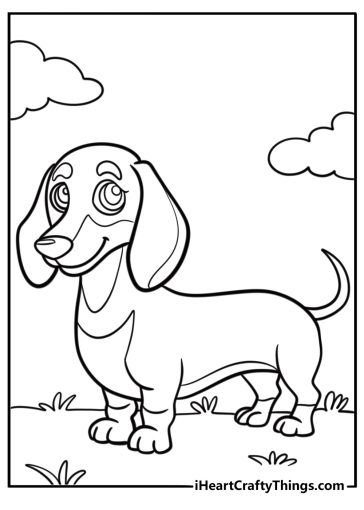 Dachshund coloring pages