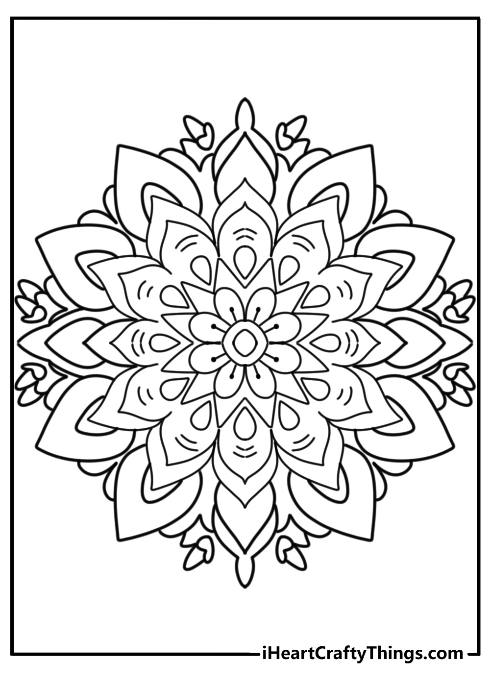 Decorative mandala with floral and abstract elements